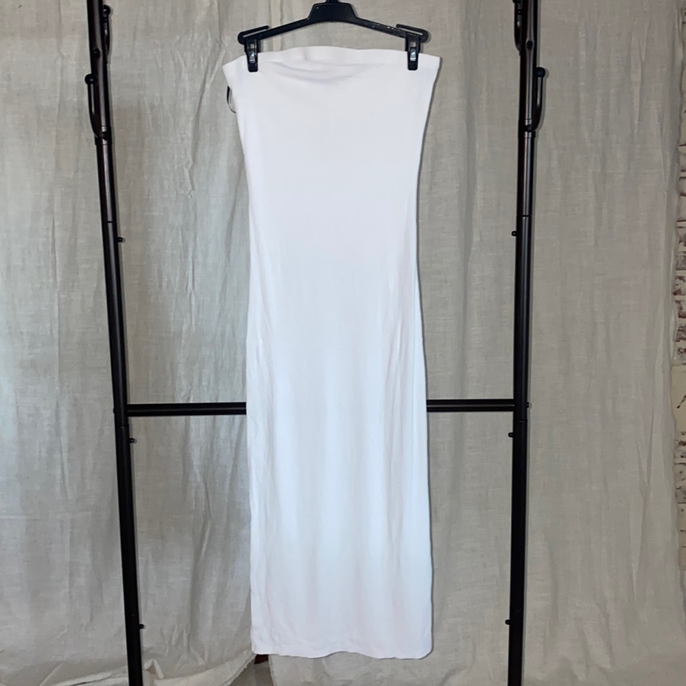 White tube dress
